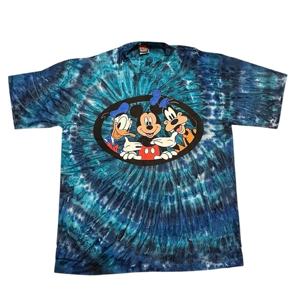 Mickey Unlimited NWOT vintage 90’s single stitch tie dye Mickey t-shirt Disney